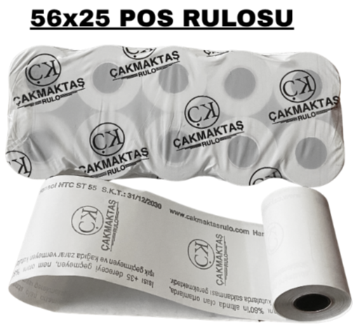 56x25 Yazarkasa Pos Rulosu